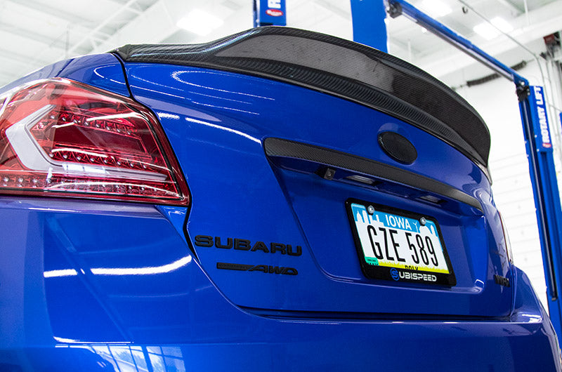 OLM V STYLE CARBON FIBER TRUNK SPOILER - 2015-2021 WRX & STI