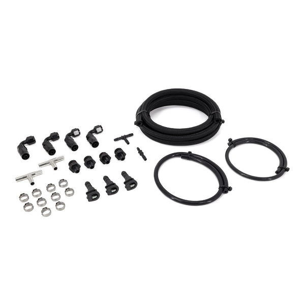 IAG Braided Fuel Line & Fitting Kit For IAG Top Feed Fuel Rails & OEM FPR