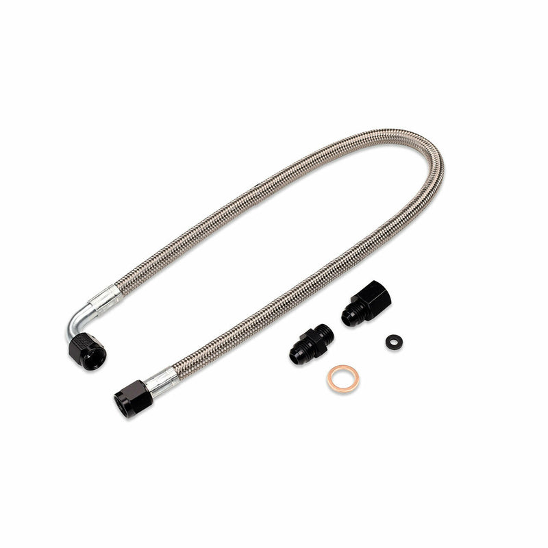 IAG Performance High Pressure Braided Power Steering Line (Rotated Turbo Routing) - 2002-07 WRX, 2004-07 STI