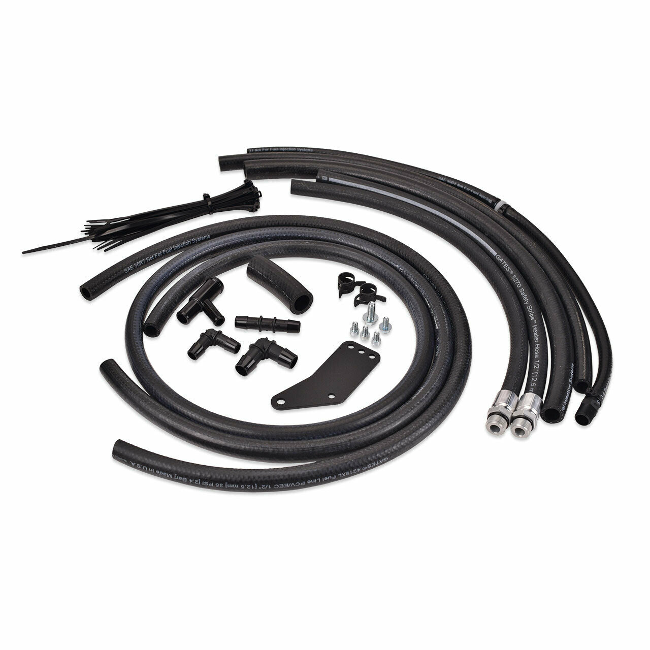 IAG V2 STREET Series AOS Replacement Hose Line & Hardware Install Kit - 06-07 WRX, 04-07 STI