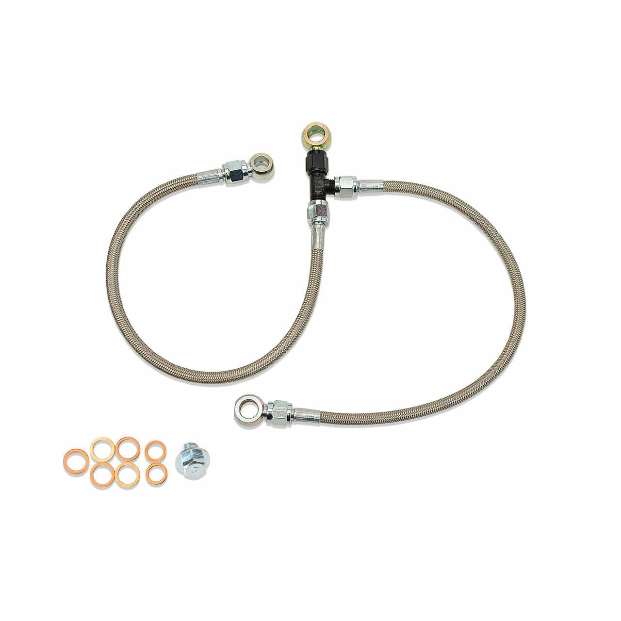 IAG Stock Location Turbo Oil Feed & AVCS Line For 2006-14 Subaru WRX, 04-21 STI, 05-09 LGT, 04-08 FXT