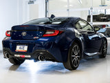 AWE Tuning Track Exhaust System - Chrome silver tips - 2013-2021 BRZ, 2022+ BRZ