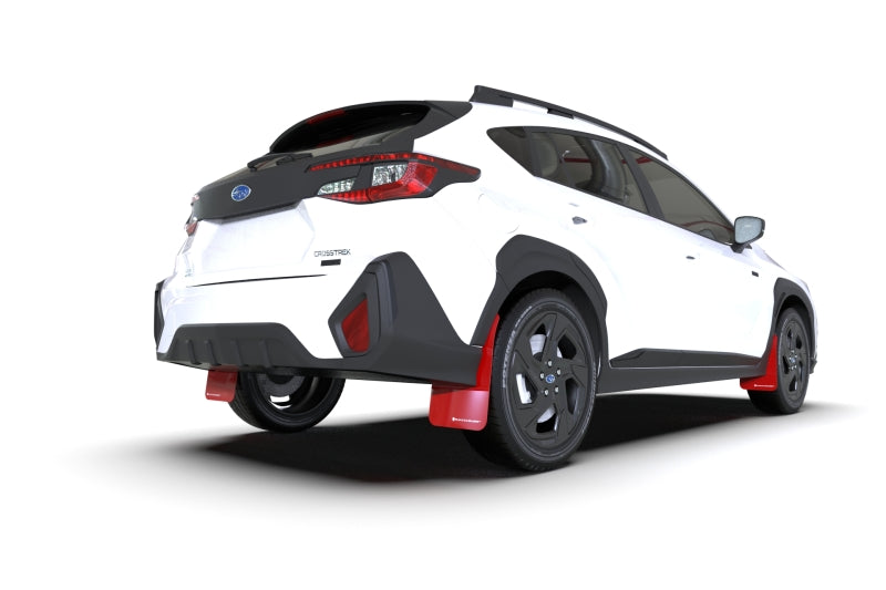 Rally Armor Red UR Mud Flap White Logo - 2024+ Subaru Crosstrek
