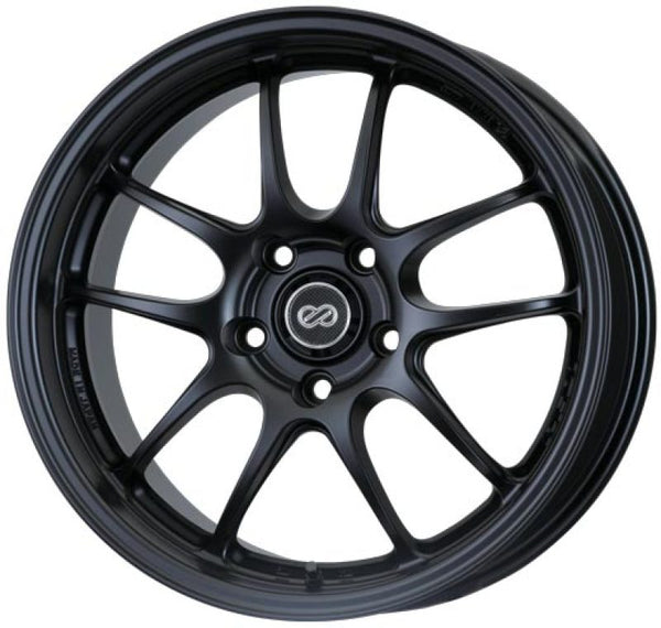 Enkei PF01 18x10.5 5x114.3 15mm Offset 75mm Bore Black Wheel