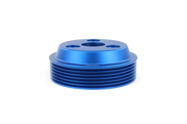 Perrin Lightweight Water Pump Pulley - Blue - 15-21 WRX