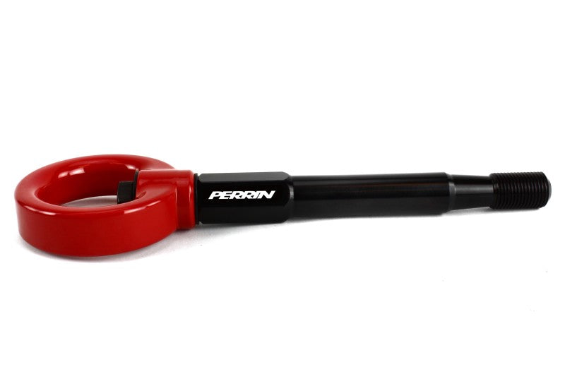 Perrin Tow Hook Kit (Rear) - Red - 8-14 Subaru WRX/STI Hatchback