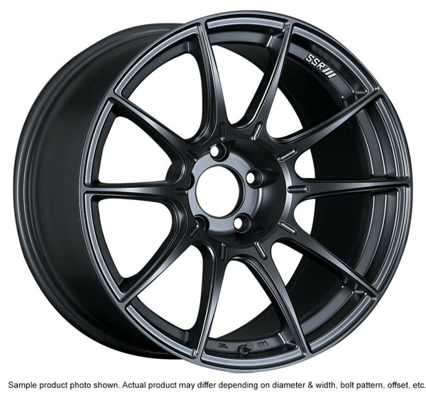 SSR GTX01 18x9.5 5x114.3 22mm Offset Flat Black Wheel