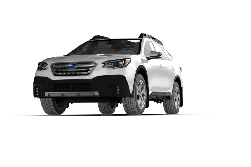 Rally Armor UR White Mud Flap w/ Black Logo  - 2020-2024 Subaru Outback