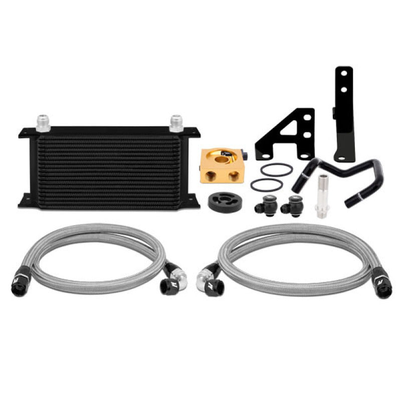 Mishimoto Thermostatic Oil Cooler Kit - Black - 2015-2021 WRX