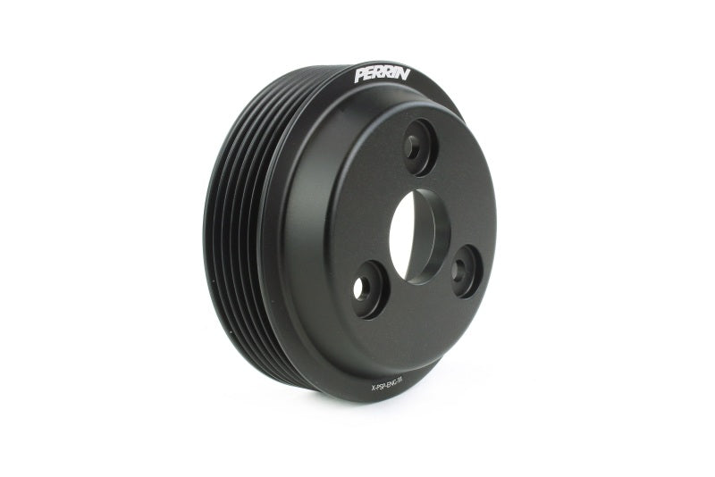 Perrin Lightweight Water Pump Pulley - Black - 15-21 WRX