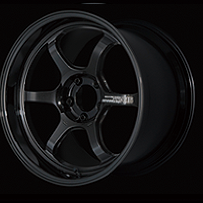 Advan R6 18x8.5 +50 5x114.3 Racing Titanium Black Wheel