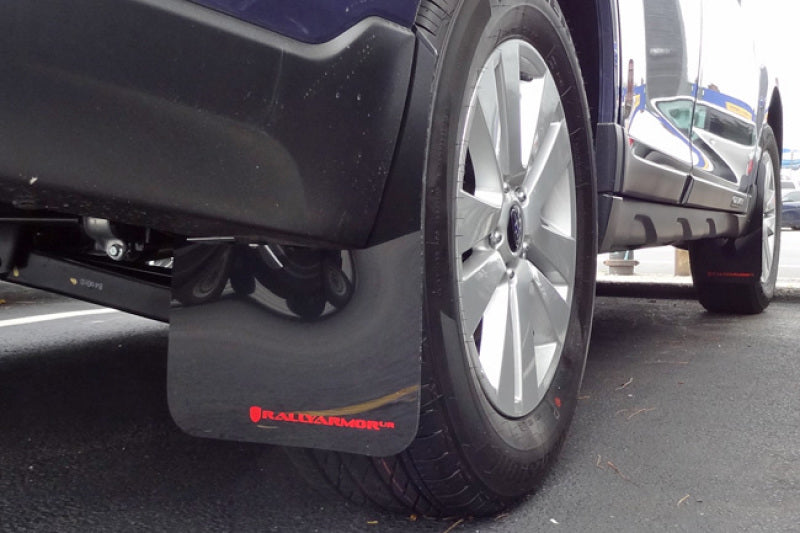 Rally Armor UR Black Mud Flap w/ Grey Logo - 15-19 Subaru Outback