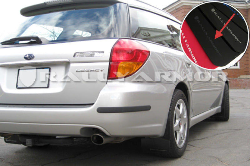 Rally Armor UR Black Mud Flap w/ Grey Logo - 2005-2009 Legacy and Outback