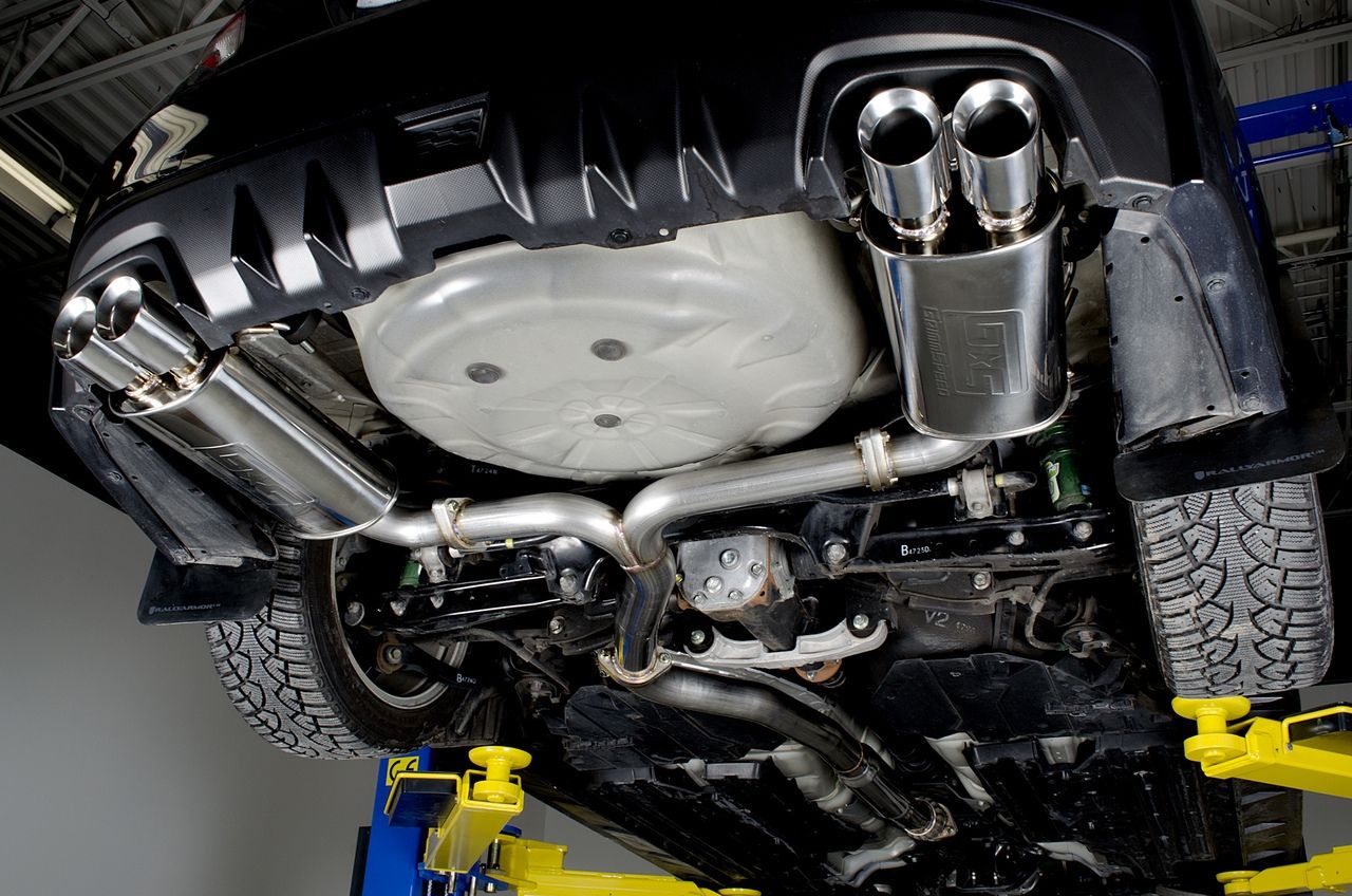 GRIMMSPEED STAINLESS CATBACK EXHAUST SYSTEM - RESONATED - 11-21 WRX SEDAN, 11-21 STI SEDAN