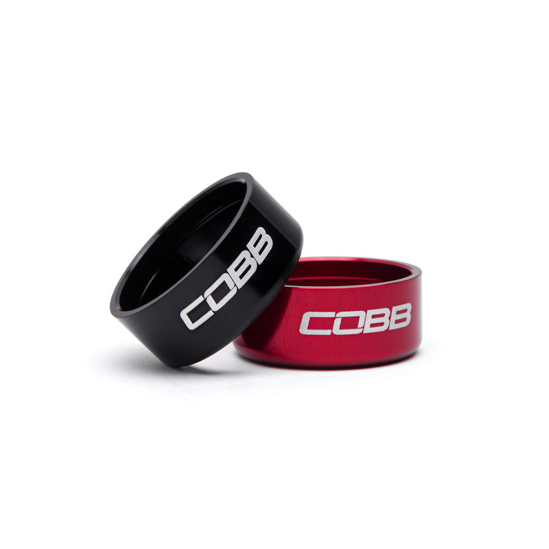 COBB Weighted Shift Knob - Black (Incl. Both Red + Blk Collars) - 6 speed models