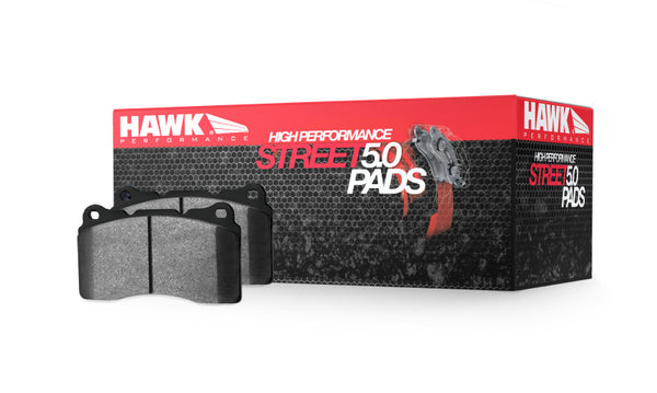 Hawk Performance HPS 5.0 Rear Brake Pads - 22-23 WRX w/o eyesight, 2013-2023 BRZ, 2010-2012 Legacy GT, 2014-2015 Forester XT
