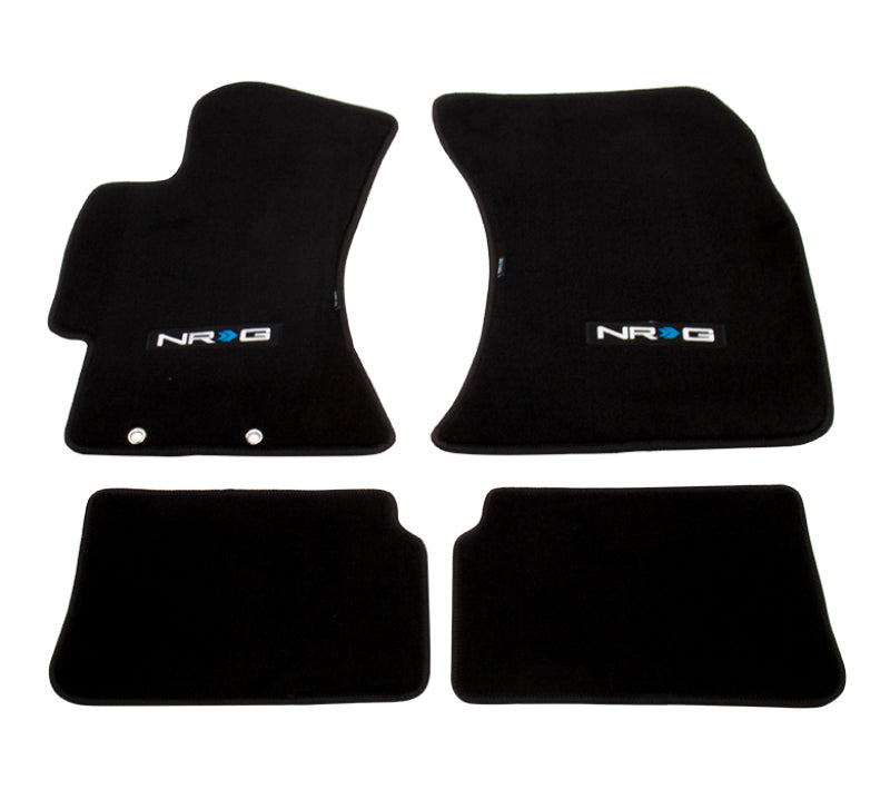 NRG Floor Mats - 2008-2014 Subaru Impreza WRX/STi (NRG Logo) - 4pc.