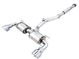 AWE Tuning Touring Exhaust System - CHROME SILVER TIPS - 2013-2021 BRZ, 2022+ BRZ