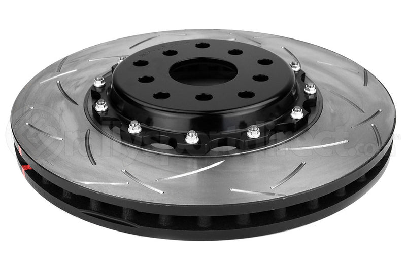 DBA 5000 Series Slotted 2 Piece Front Rotor w/ Black Hat - 04-17 STI
