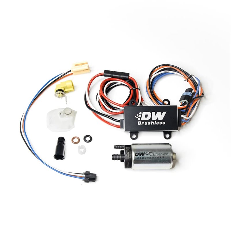 DEATSCHWERKS DW440 SERIES FUEL PUMP WITH INSTALL KIT AND DUAL SPEED CONTROLLER- 08-14 WRX, 08-21 STI, 05-09 LGT