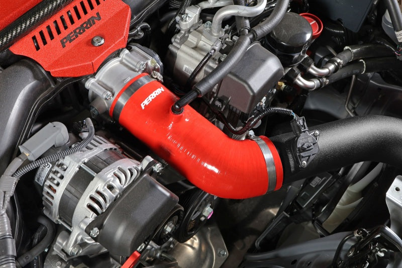 Perrin Silicone Inlet Hose - Red - 22+ Subaru BRZ/Toyota GR86