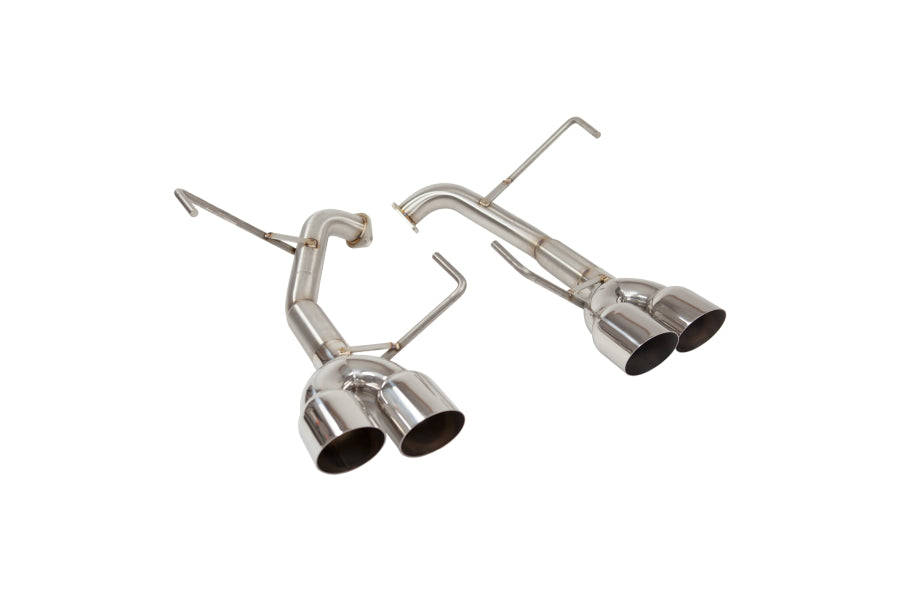 Nameless Performance Muffler Delete Polished Single Wall Tips - STI 2019+