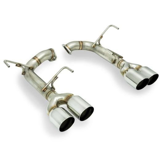 REMARK STAINLESS STEEL AXLE BACK EXHAUST - POLISHED SINGLE WALL TIPS - 2015+ WRX, 2015+ STI