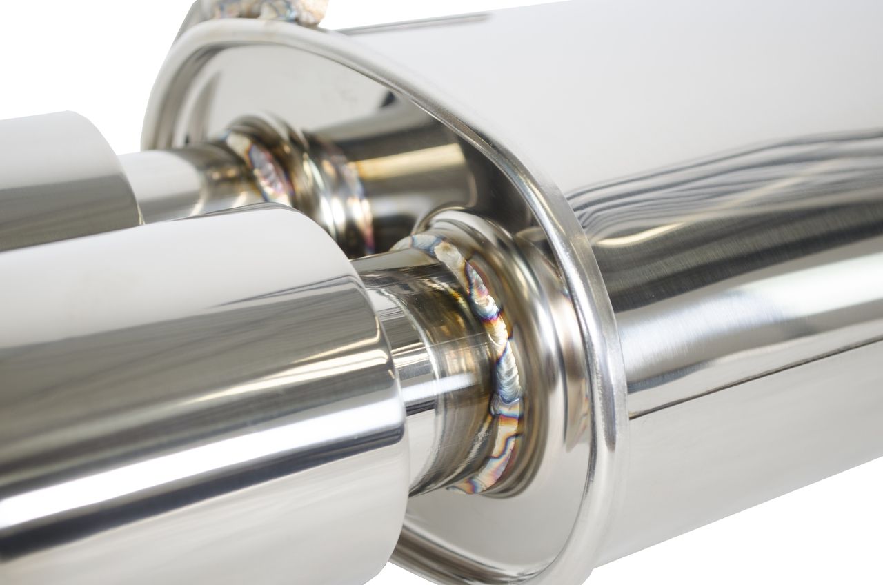 GRIMMSPEED STAINLESS CATBACK EXHAUST SYSTEM - RESONATED - 11-21 WRX SEDAN, 11-21 STI SEDAN