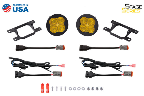 Diode Dynamics SS3 Sport Type A Kit ABL - Yellow SAE Fog - Subaru models