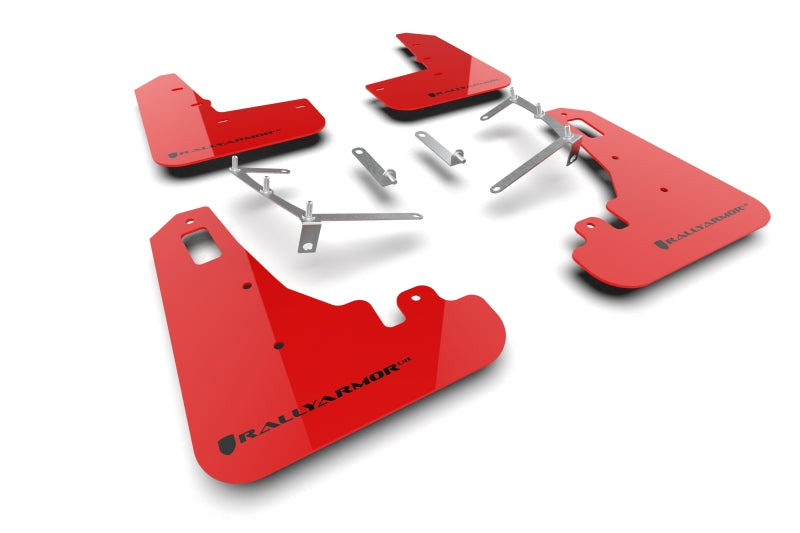 Rally Armor Red UR Mud Flap w/ Black Logo - 2022+ Subaru BRZ / 2022+ Toyota GR86