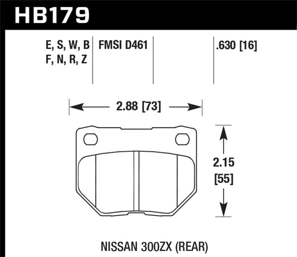 Hawk HPS 5.0 Rear Brake Pads - 06-07 WRX