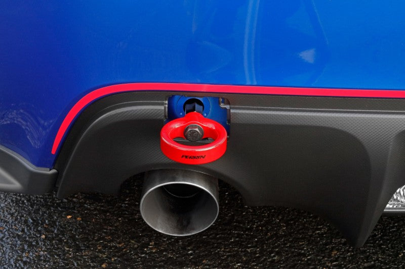 PERRIN REAR TOW HOOK KIT - RED - 2013-2020 & 2022-2026 BRZ, FR-S/86/GR86