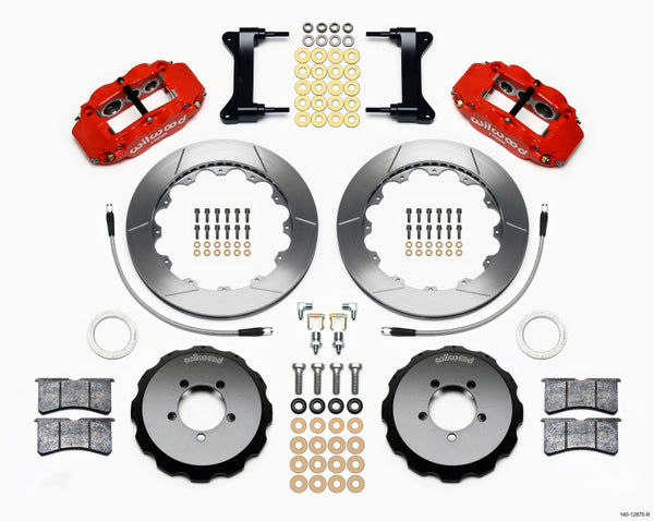 Wilwood 6R Slotted Big Brake Kit Front Red - 13-21 BRZ. 2022+ BRZ