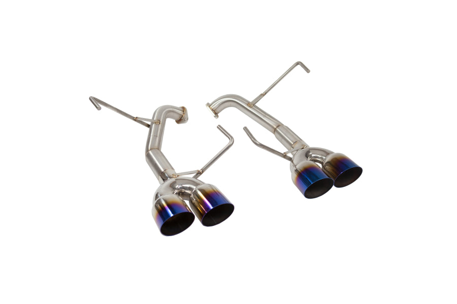 NAMELESS PERFORMANCE MUFFLER DELETE - SINGLE WALL NEO CHROME TIPS - 11-14 WRX SEDAN, 11-14 STI SEDAN