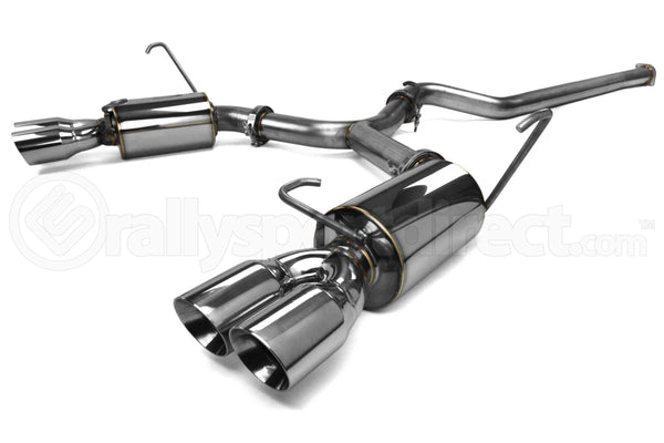 ETS Quiet Cat Back Exhaust System Polished Tip Non Resonated - WRX / STI 2015 - 2021
