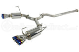 ETS Quiet Cat Back Exhaust System Blue Tip Non Resonated - WRX / STI 2015 - 2021
