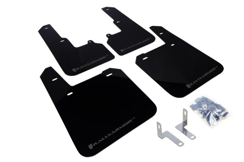 Rally Armor UR Black Mud Flap w/ Grey Logo - 15-19 Subaru Outback