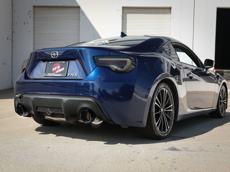 Takeda 2-1/2" 304 Stainless Steel Cat-Back Exhaust System -Burnt tips - 13-21 BRZ, 2022+ BRZ