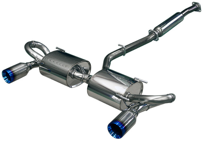 HKS Legamax Sports S-Tail Catback Exhaust w/ Burnt Tips - 2013-2021 BRZ