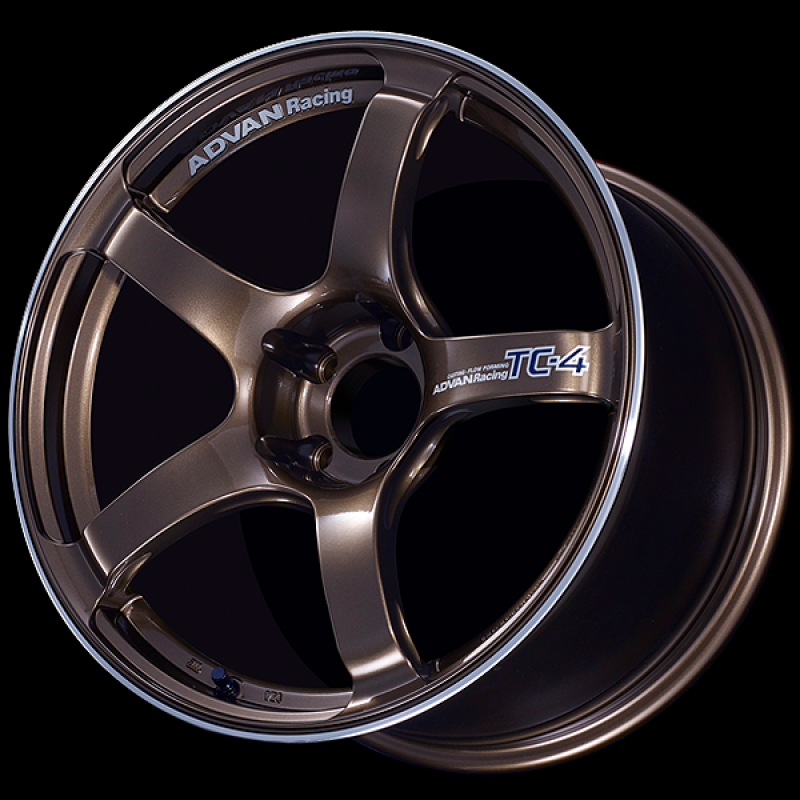 Advan TC4 18x8.5 +45 5x114.3 Racing Umber Bronze & Ring Wheel