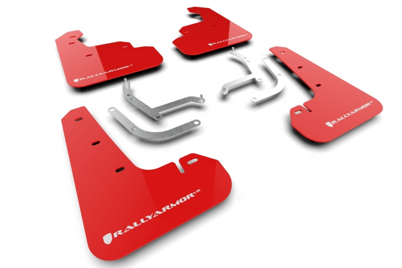 Rally Armor Red UR Mud Flap w/ White Logo - 2024-2026 Subaru Impreza