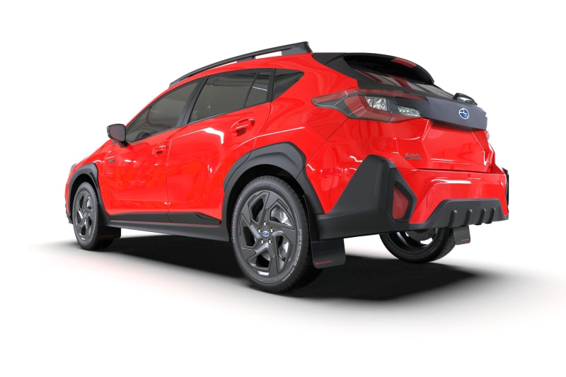Rally Armor Black UR Mud Flap Red Logo - 2024+ Subaru Crosstrek