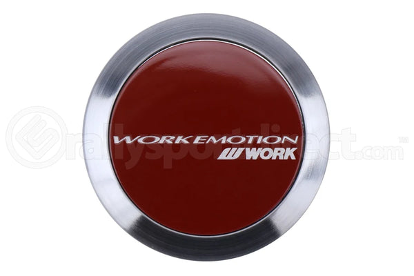 Work Wheels Emotion Center Cap Flat Type Red