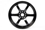 Gram Lights 57DR 17x9.0 +22 5-114.3 Semi Gloss Black Wheel