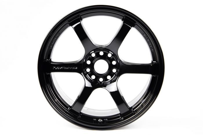 Gram Lights 57DR 17x9.0 +22 5-114.3 Semi Gloss Black Wheel