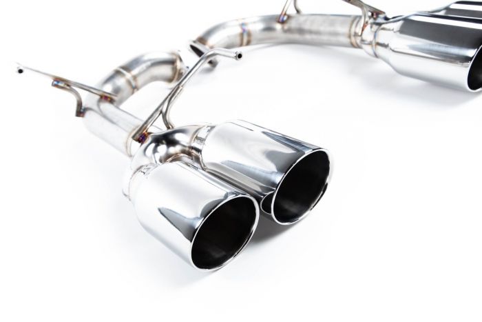 REMARK STAINLESS STEEL AXLE BACK EXHAUST - POLISHED DOUBLE WALL 4 INCH TIPS - 2015+ WRX, 2015+ STI