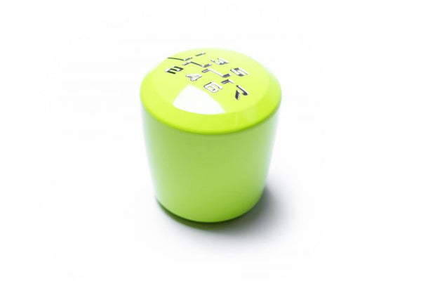 RACESENG ASHIKO LIMITED EDITION SHIFT KNOB WITH NEOTERIC ENGRAVING - NEON YELLOW - 6SPD MODELS - M12X1.25mm