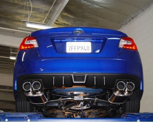 Invidia Q300 Cat Back Exhaust w/ Double Wall Stainless Steel Tips - 15-21 STI, 15-21 WRX