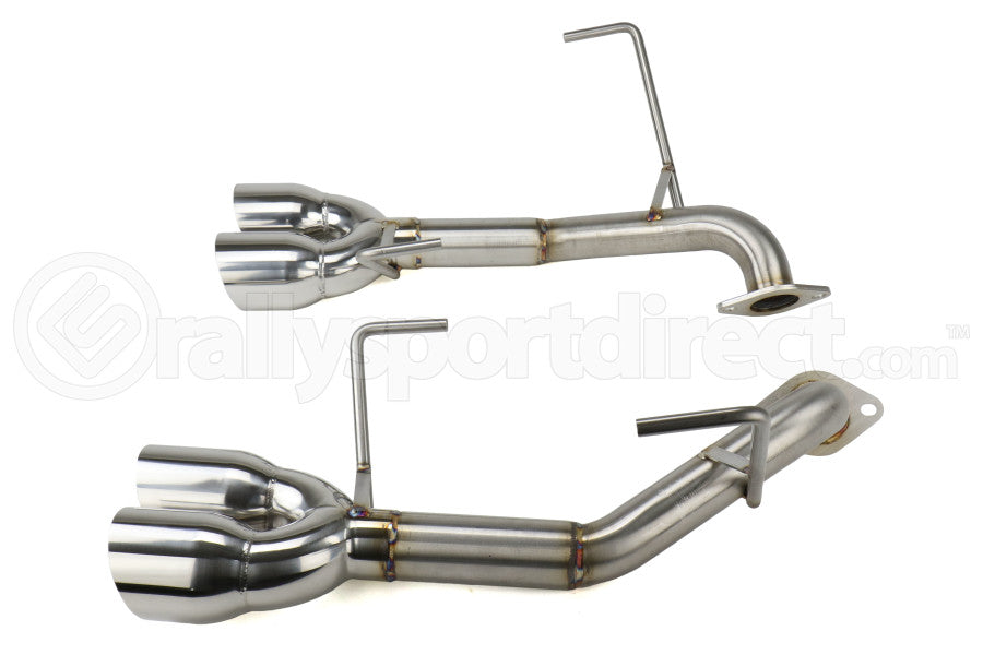 Nameless Performance Muffler Delete Polished Single Wall Tips - STI 2019+