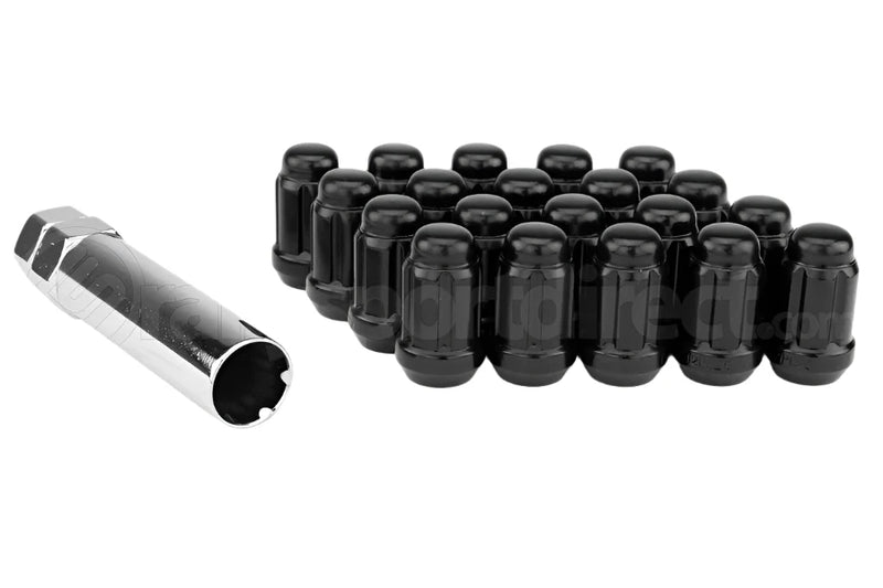 Wheel Mate Muteki Closed End Lug Nuts Deep Black 12x1.25